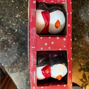 Crofton Penguin Holiday Mug Set of 2